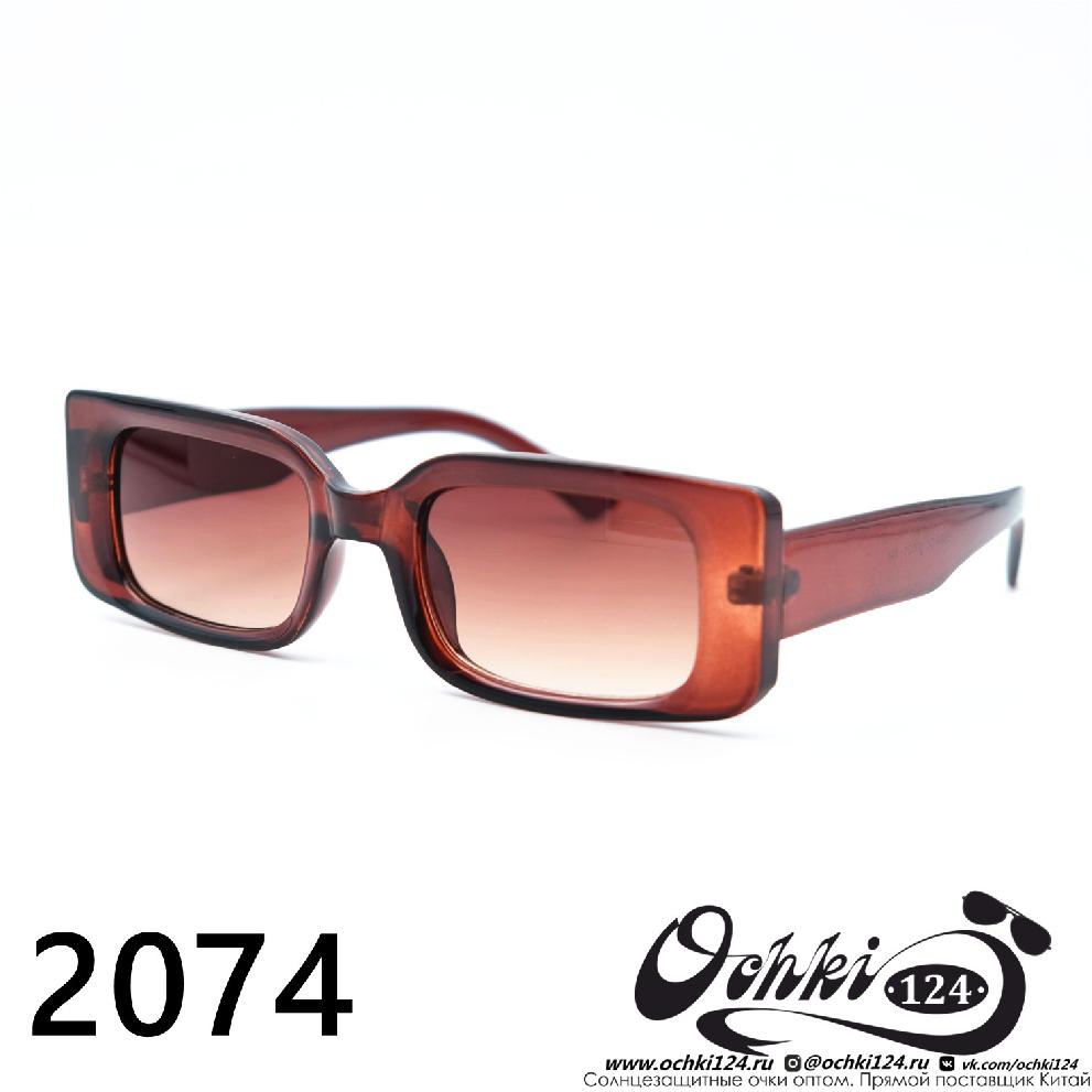  Солнцезащитные очки картинка 2023 Женские Прямоугольные Barletta 2074-C6 