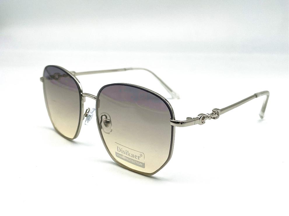 Солнцезащитные очки картинка Женские Disikaer  Оверсайз 88402-C3-20 