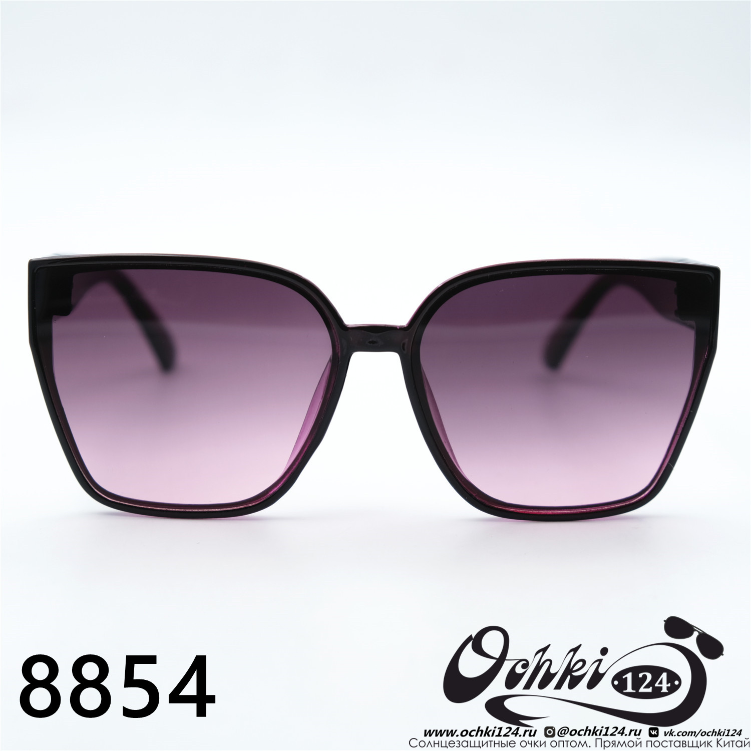  Солнцезащитные очки картинка 2023 Женские Лисички Aras 8854-C3 