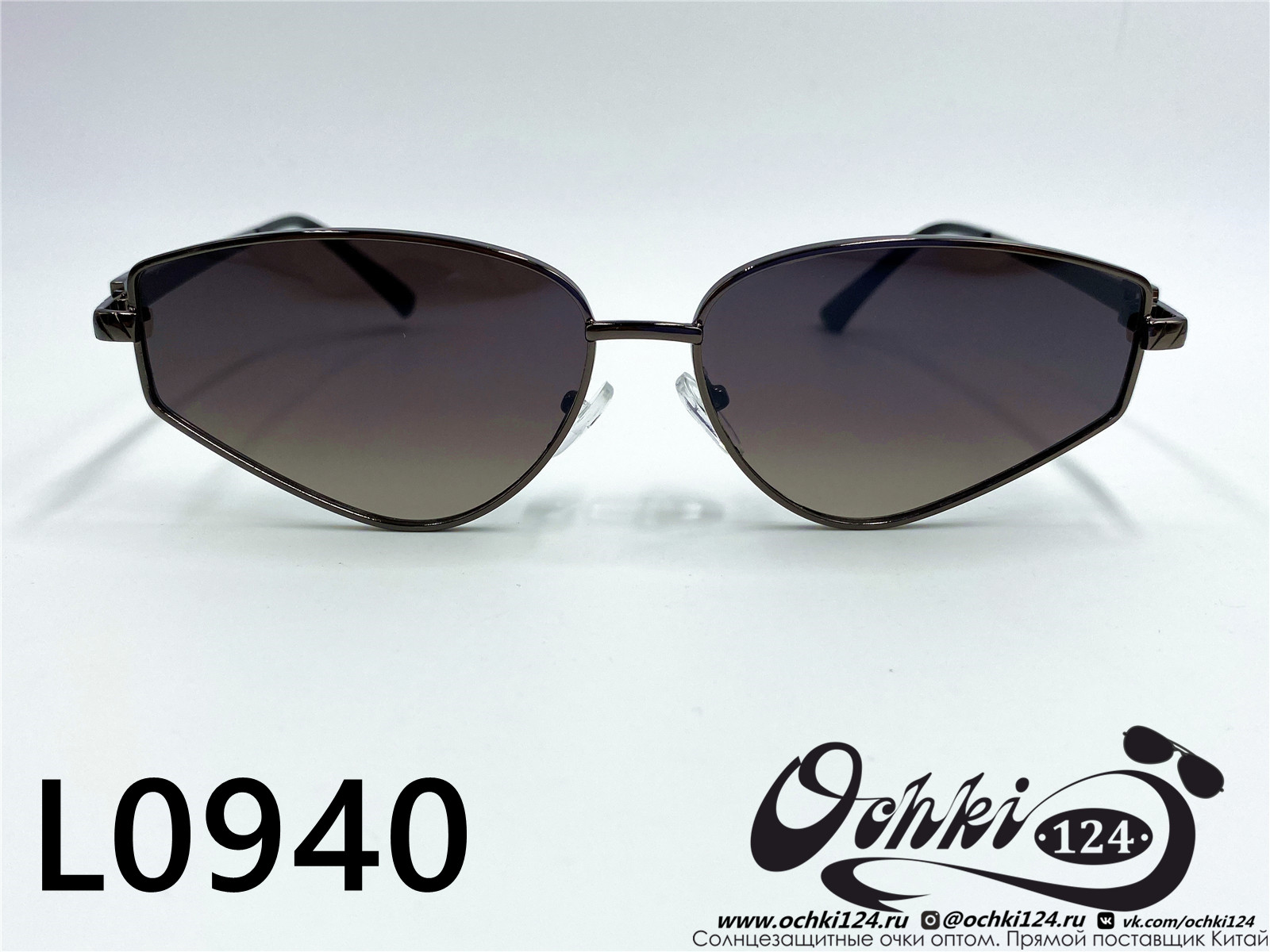  Солнцезащитные очки картинка 2022 Женские Лисички L0940-6 