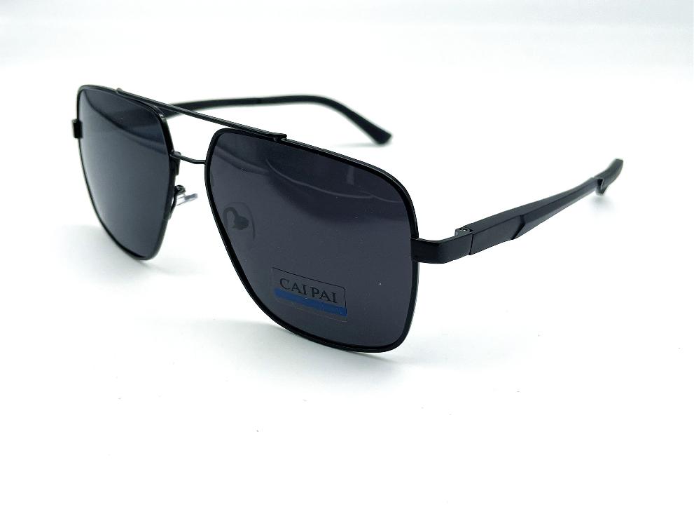  Солнцезащитные очки картинка Мужские Caipai Polarized Квадратные P4009-С1 