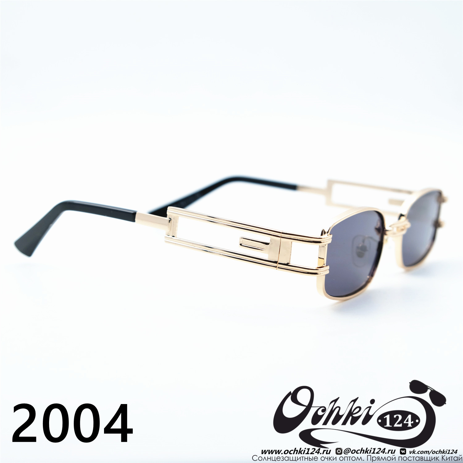  Солнцезащитные очки картинка Женские 2023  Узкие и длинные 2004-C5 