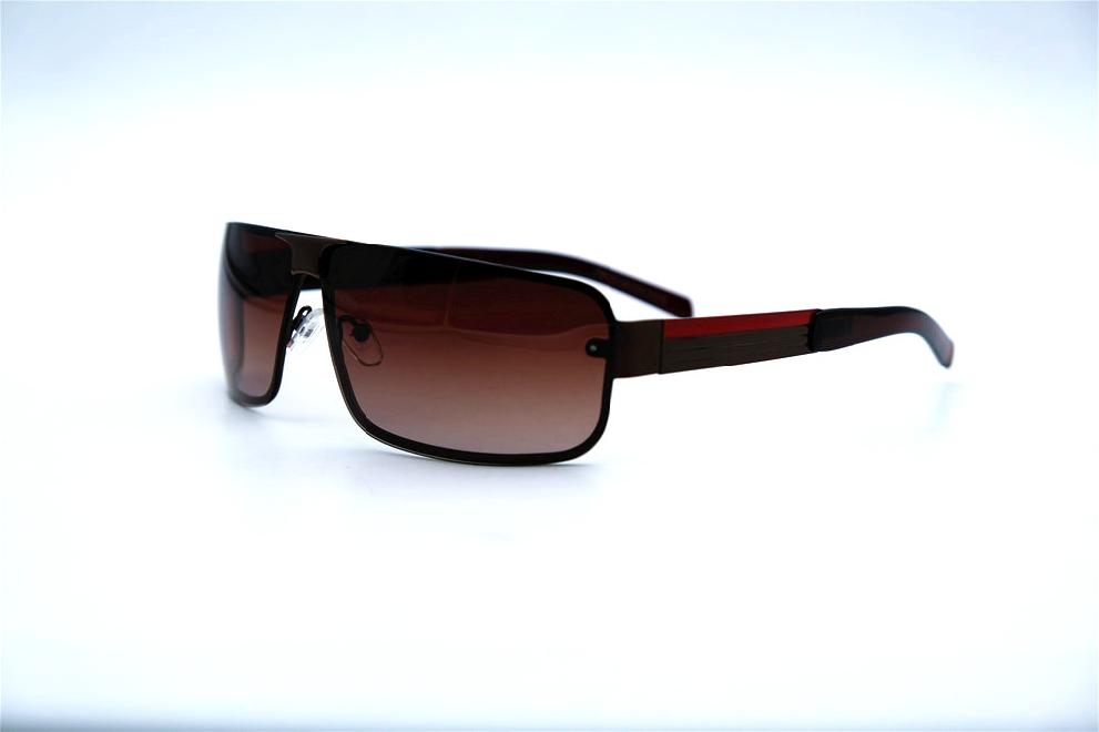  Солнцезащитные очки картинка  Мужские Брендовые Polarized Прямоугольные P08123-CK-1 