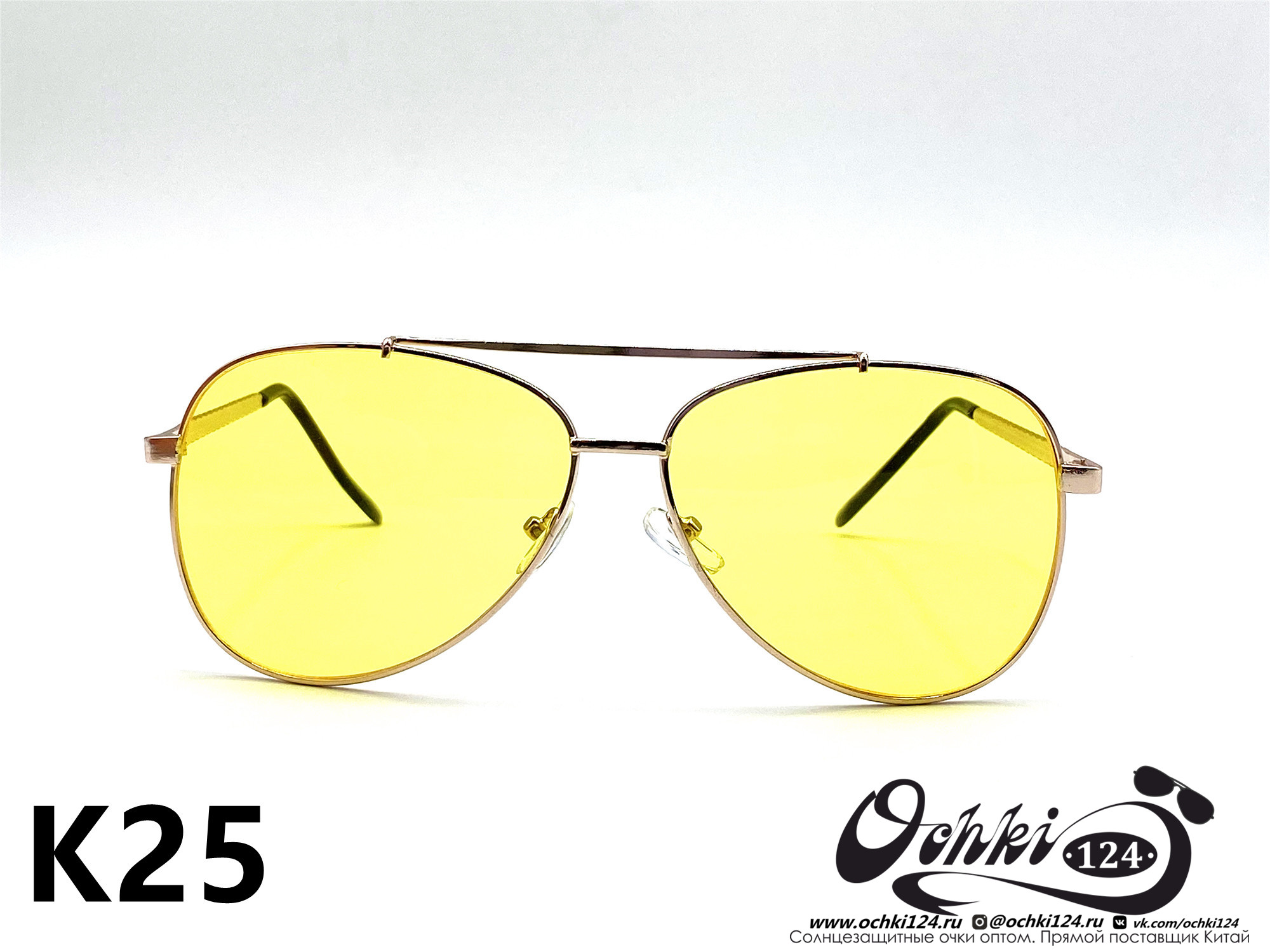  Солнцезащитные очки картинка 2022 Унисекс Авиаторы KaiFeng K25-6 