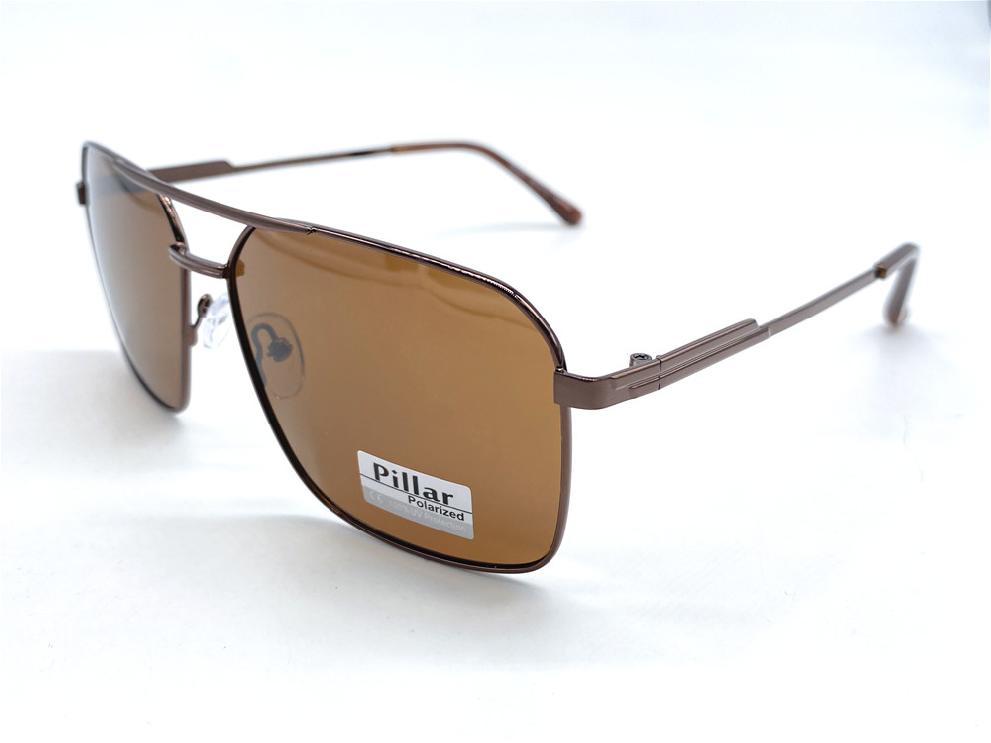  Солнцезащитные очки картинка 2026 Мужские Pillar Polarized Квадратные P6027-C2 