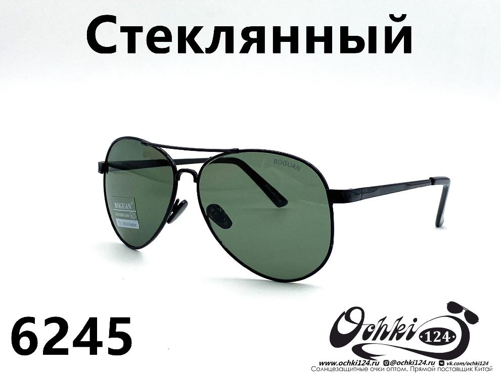  Солнцезащитные очки картинка 2022 Мужские Стеклянные Авиаторы Boguan 6245-1 