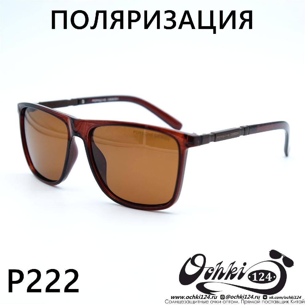  Солнцезащитные очки картинка  Мужские Брендовые  Прямоугольные P222-C2 