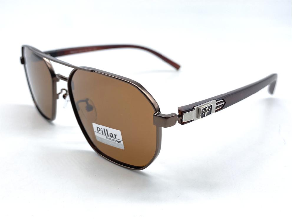  Солнцезащитные очки картинка 2026 Мужские Pillar Polarized Геометрические формы P6033-C2 