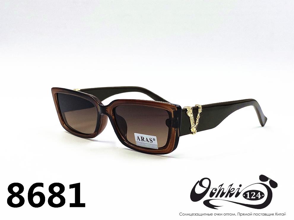  Солнцезащитные очки картинка Женские Aras  Узкие и длинные 8681-5 