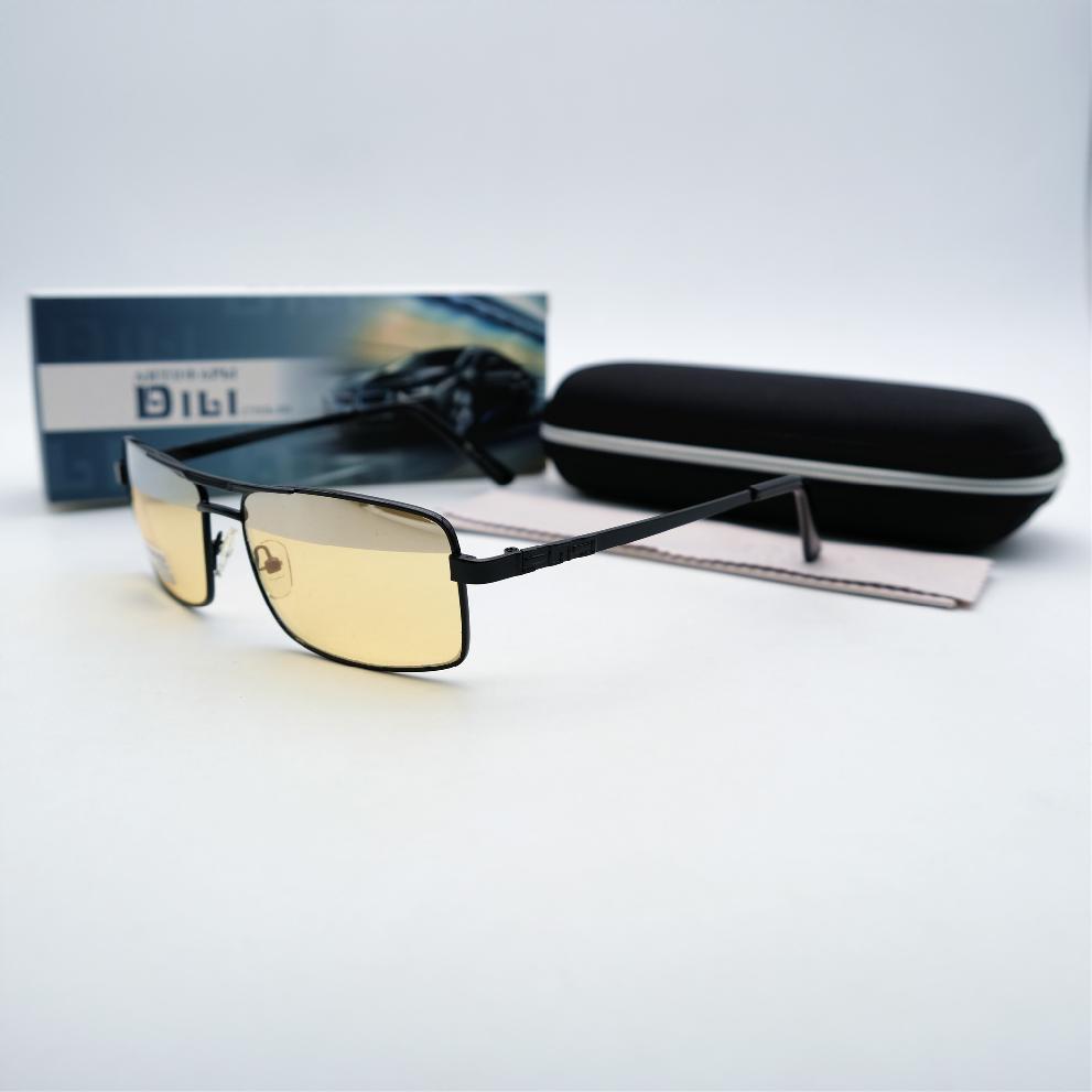  Солнцезащитные очки картинка Мужские DILI Антифары стекло Квадратные 8004-C1 