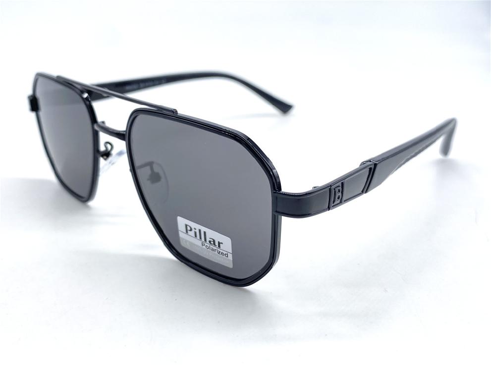  Солнцезащитные очки картинка 2026 Мужские Pillar Polarized Квадратные P6028-C1 