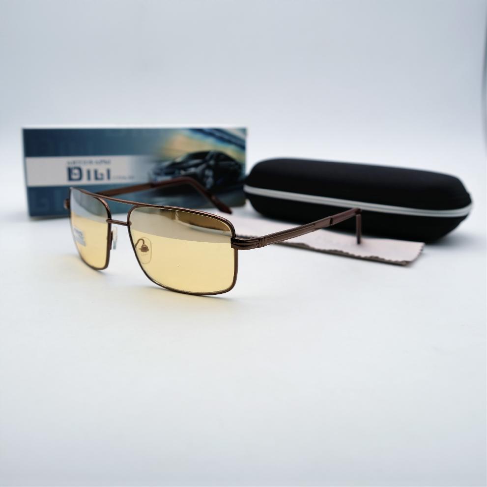  Солнцезащитные очки картинка Мужские DILI Антифары стекло Квадратные 8005-C4 