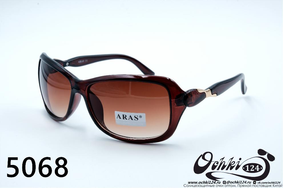  Солнцезащитные очки картинка 2022 Женские Лисички Aras 5068-2 