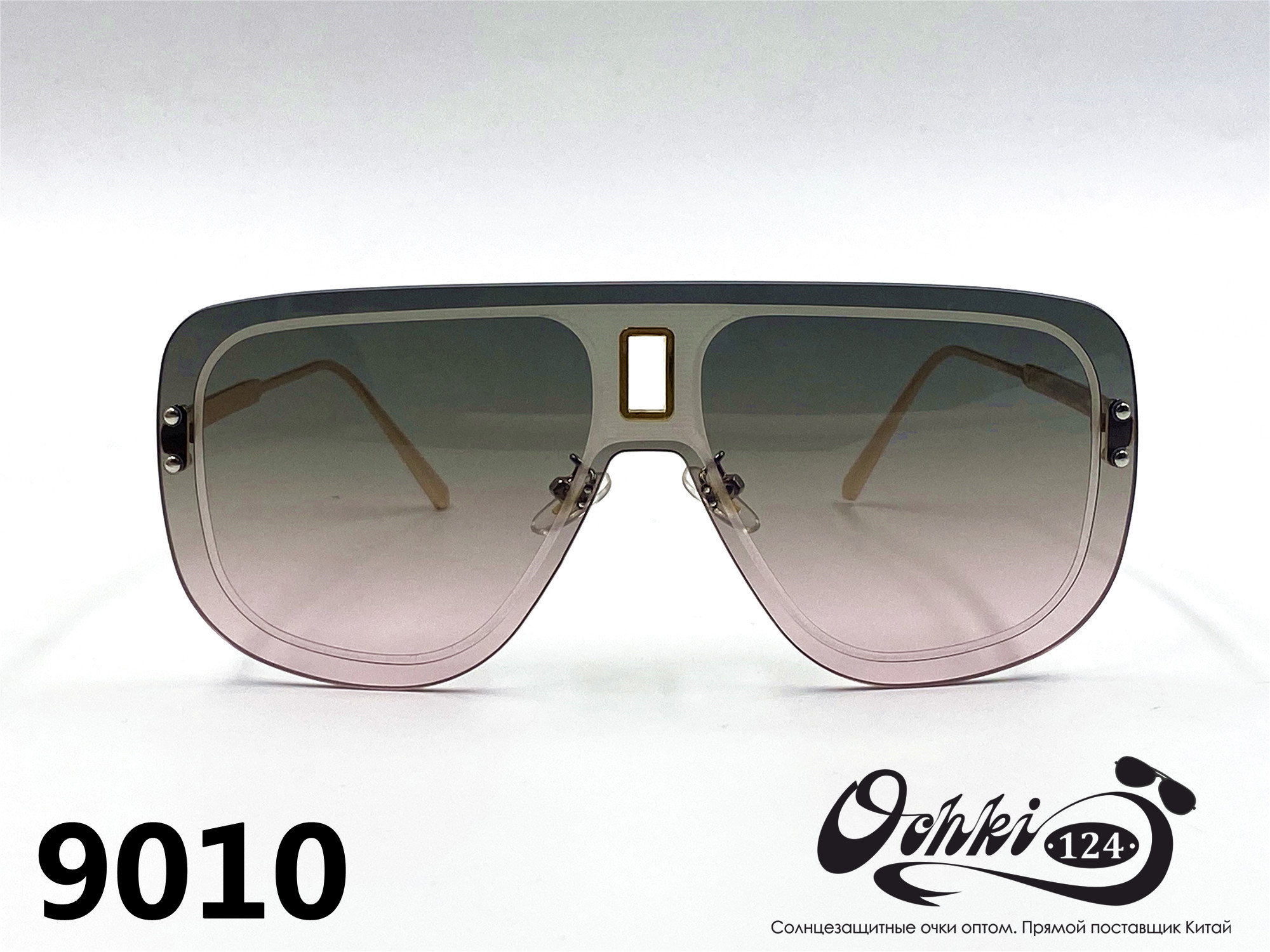  Солнцезащитные очки картинка 2022 Женские Пластик Авиаторы Caipai 9010-6 