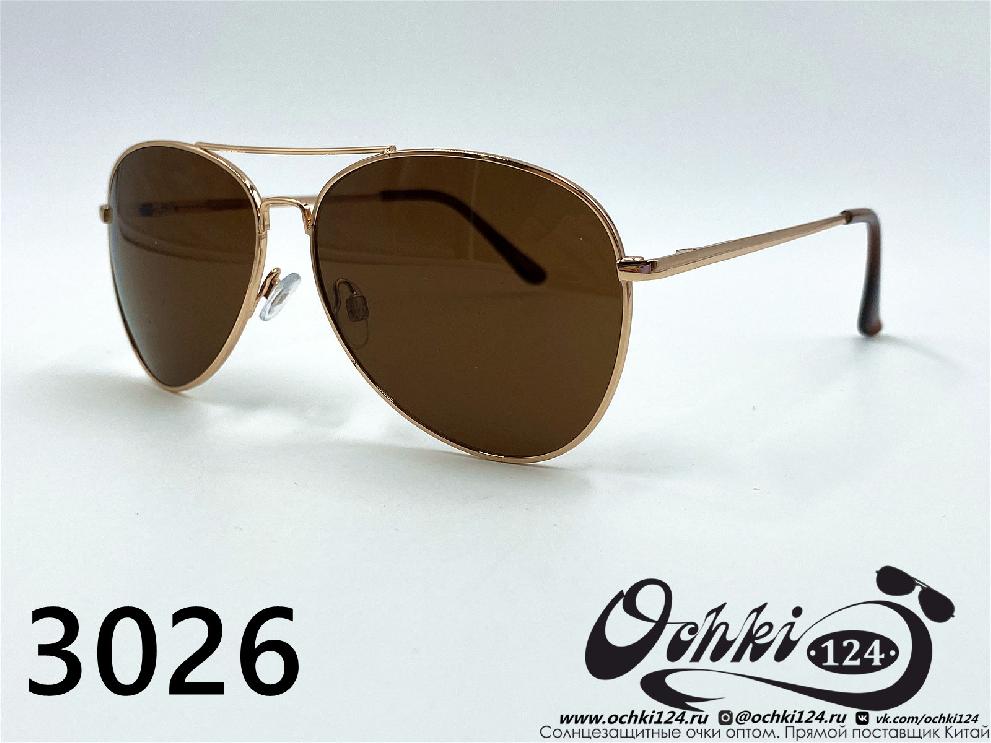  Солнцезащитные очки картинка 2022 Мужские Авиаторы KaiFeng 3026-4 