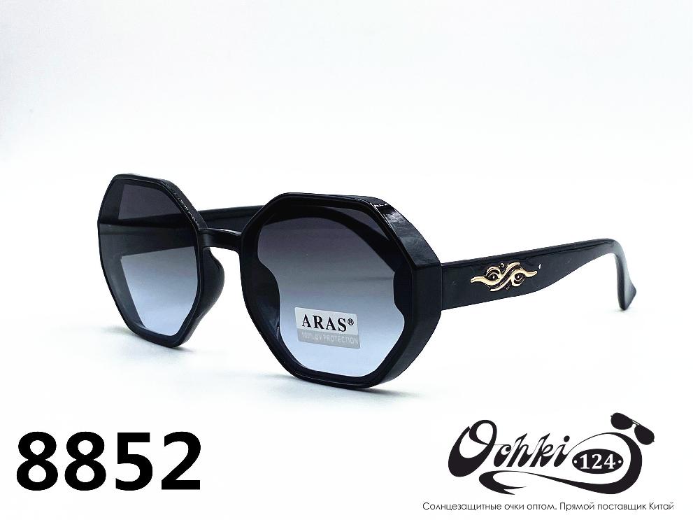  Солнцезащитные очки картинка 2022 Женские Aras Геометрические формы 8852-4 