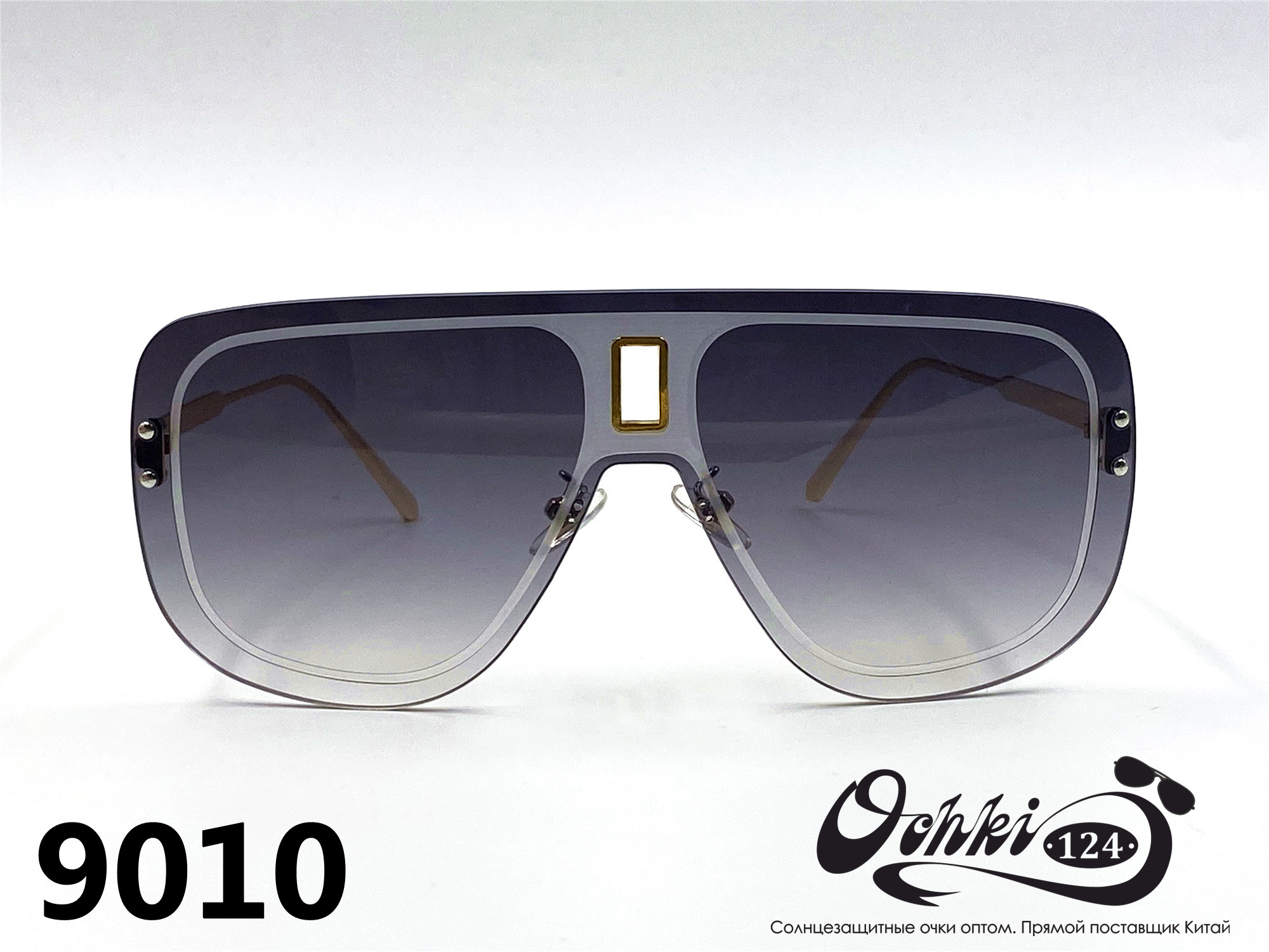 Солнцезащитные очки картинка 2022 Женские Пластик Авиаторы Caipai 9010-3 