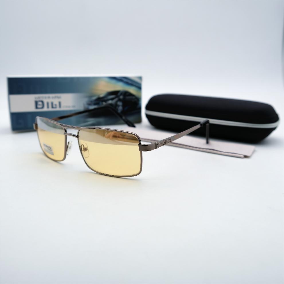  Солнцезащитные очки картинка Мужские DILI Антифары стекло Квадратные 8004-C2 