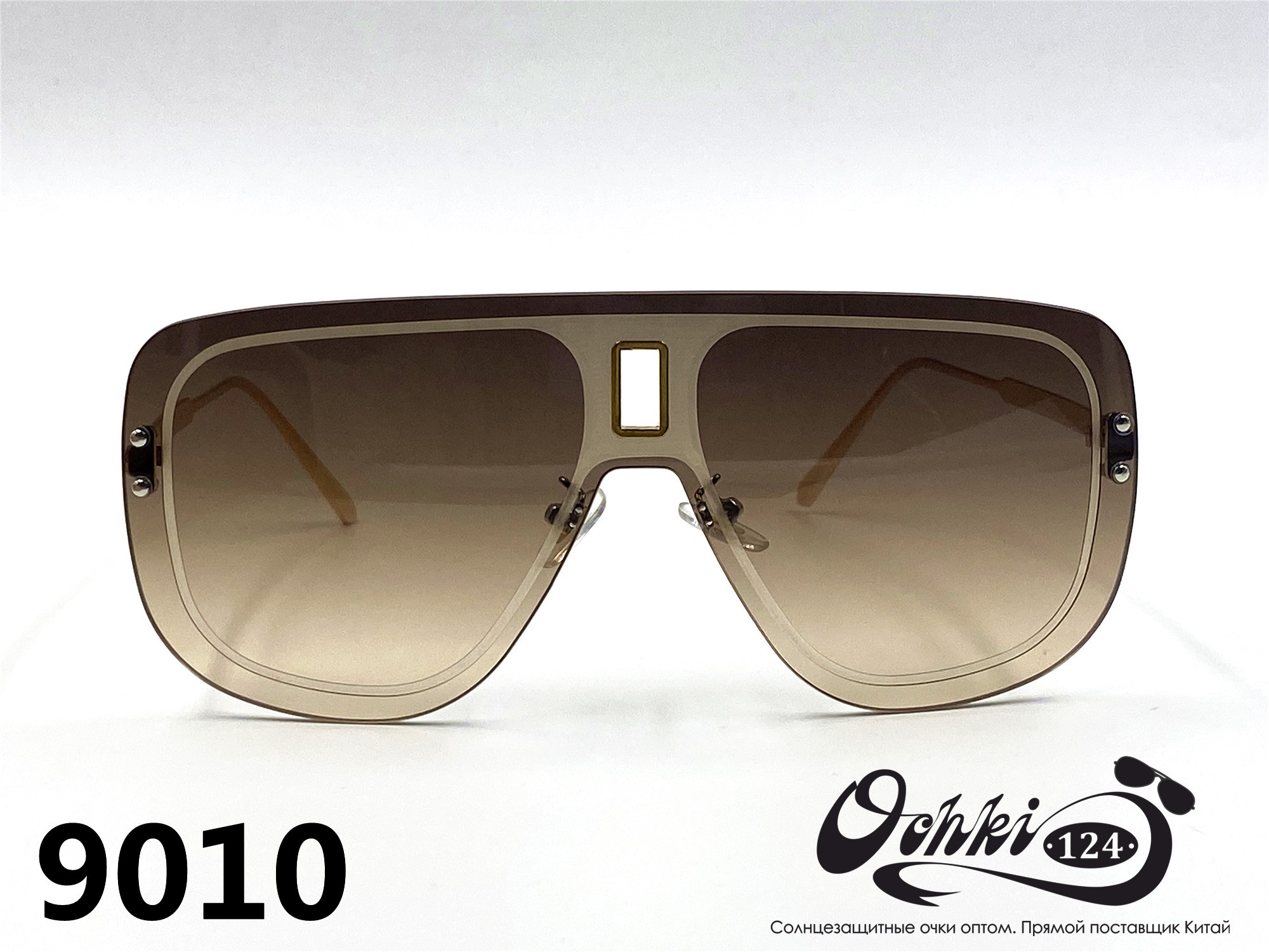  Солнцезащитные очки картинка 2022 Женские Пластик Авиаторы Caipai 9010-2 