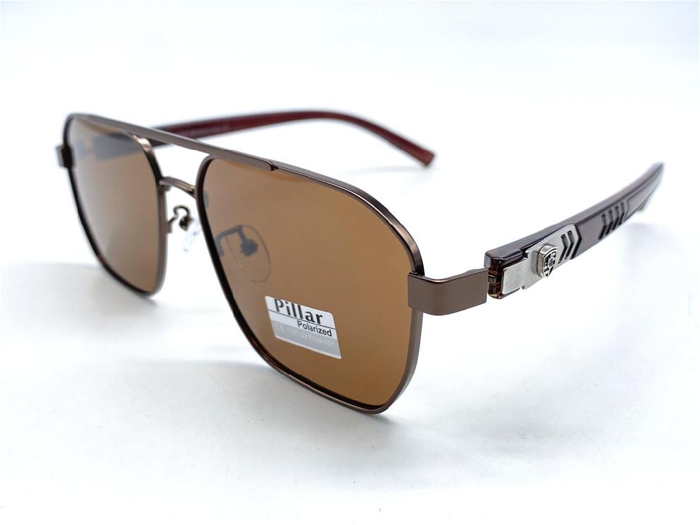  Солнцезащитные очки картинка 2026 Мужские Pillar Polarized Геометрические формы P6029-C2 