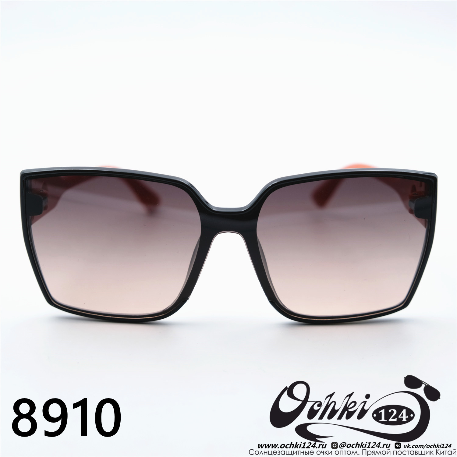  Солнцезащитные очки картинка 2023 Женские Лисички Aras 8910-C6 