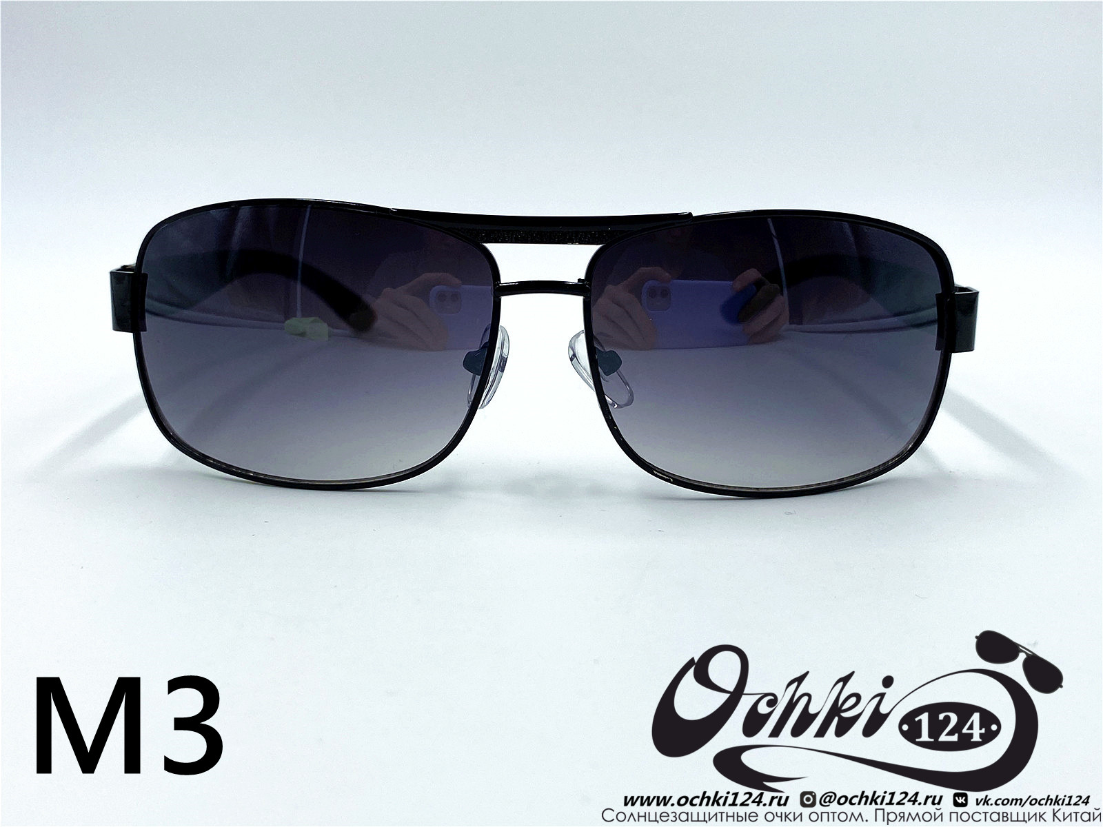  Солнцезащитные очки картинка 2022 Мужские Квадратные KaiFeng M3-2 
