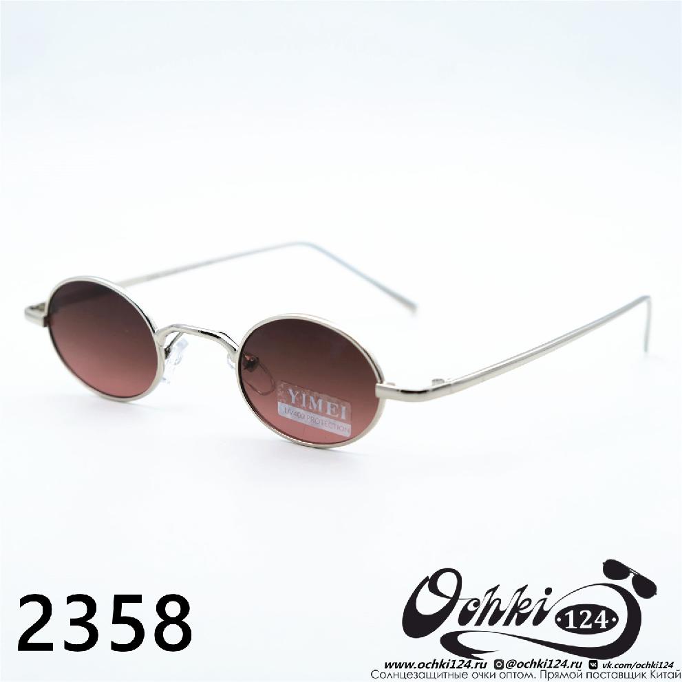  Солнцезащитные очки картинка 2023 Женские Узкие и длинные YiMei 2358-C3-28 