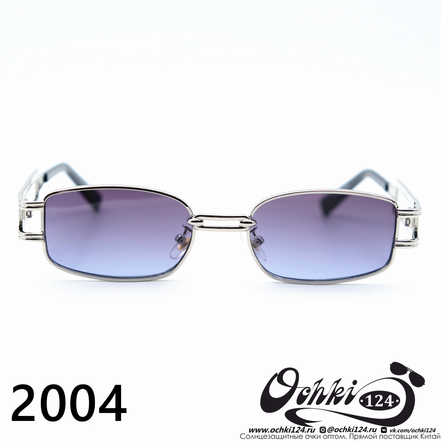  Солнцезащитные очки картинка Женские 2023  Узкие и длинные 2004-C6 