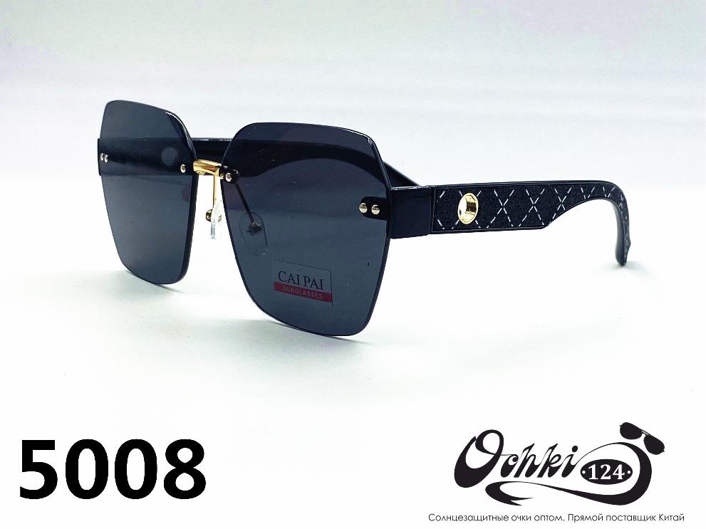  Солнцезащитные очки картинка 2022 Женские Пластик Геометрические формы Caipai 5008-1 