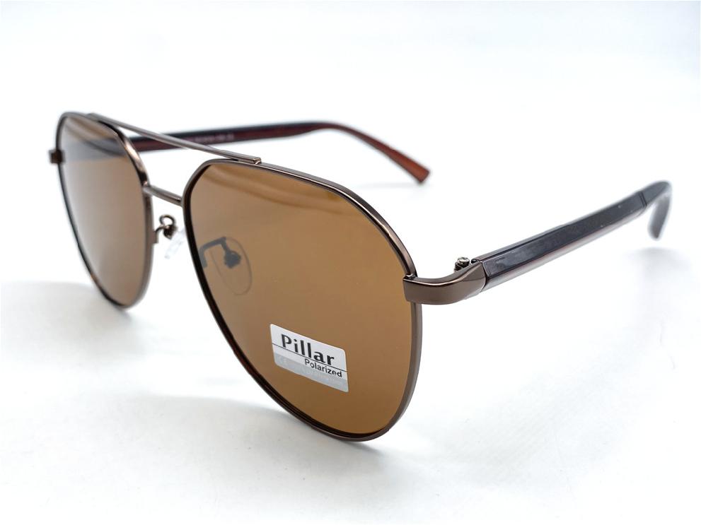  Солнцезащитные очки картинка 2026 Мужские Pillar Polarized Авиаторы P6032-C2 