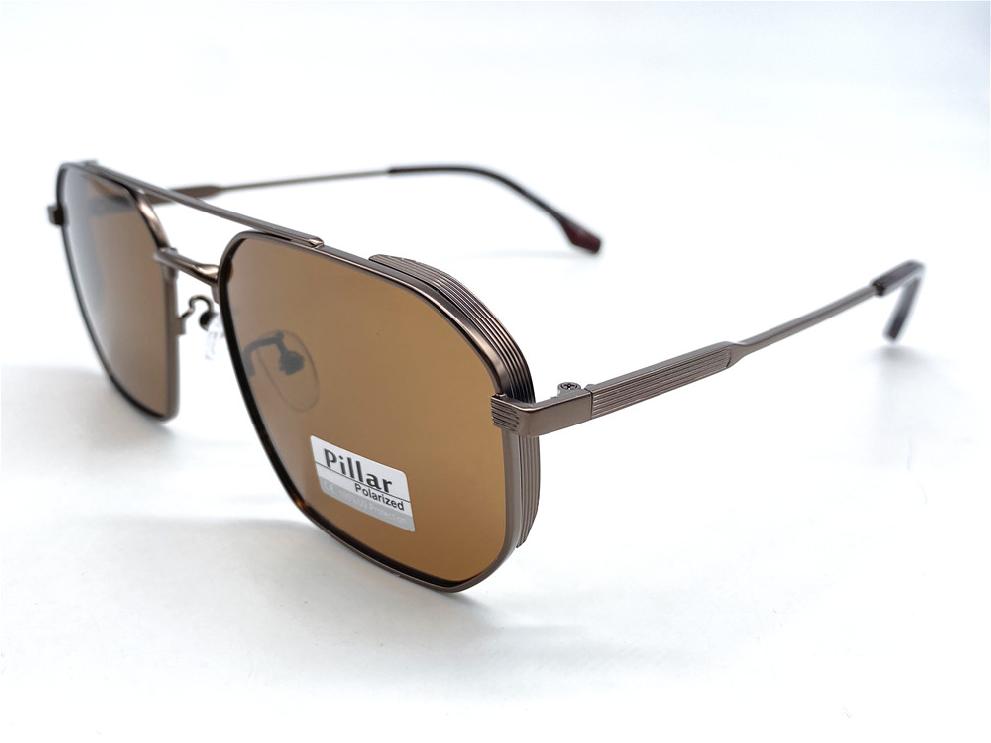  Солнцезащитные очки картинка 2026 Мужские Pillar Polarized Геометрические формы P6031-C2 