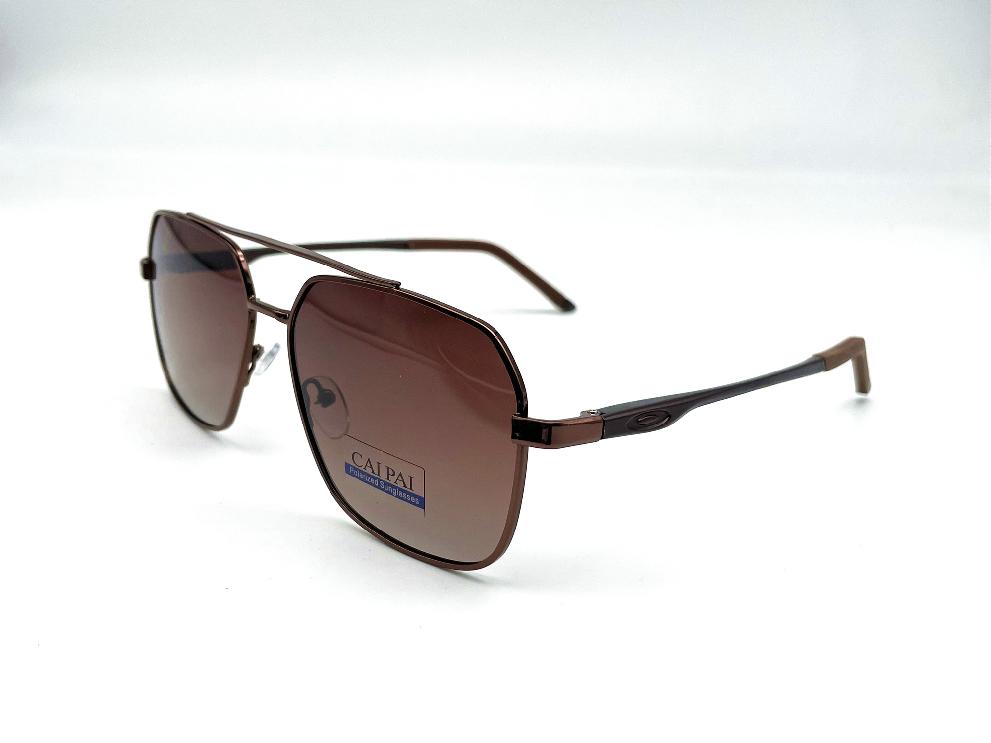  Солнцезащитные очки картинка Мужские Caipai Polarized Квадратные P4003-С3 
