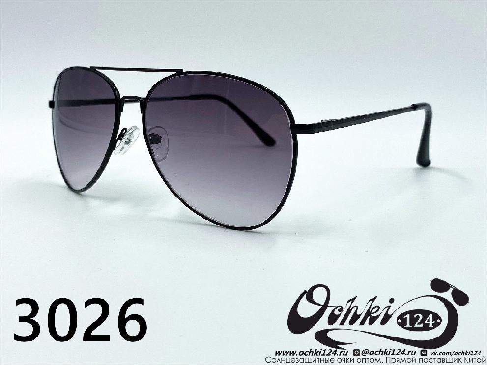  Солнцезащитные очки картинка 2022 Мужские Авиаторы KaiFeng 3026-2 