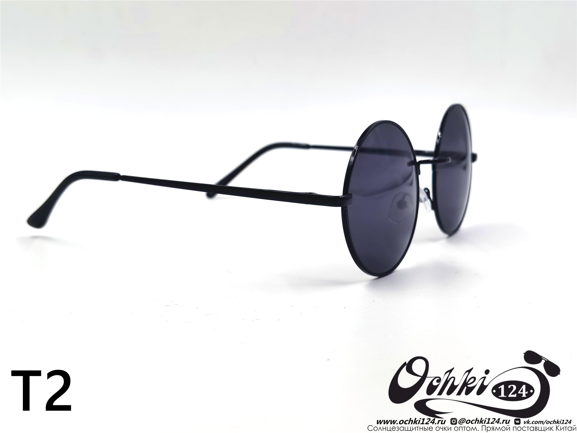  Солнцезащитные очки картинка 2022 Унисекс Пластик Круглые KaiFeng T2-C1 