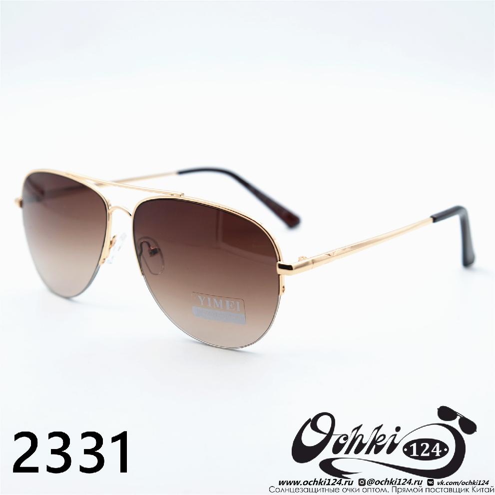  Солнцезащитные очки картинка 2023 Женские Авиаторы YiMei 2331-C8-252 