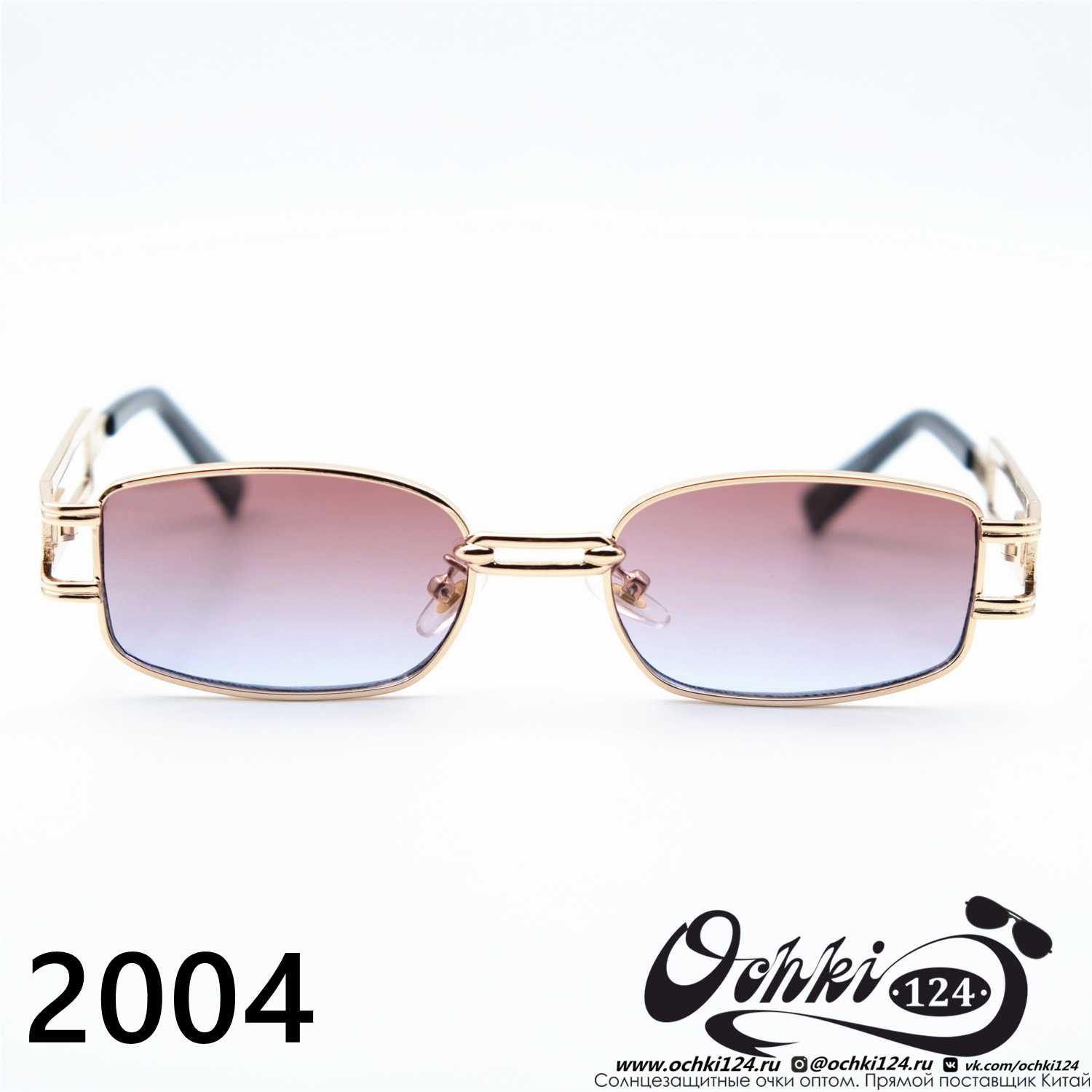  Солнцезащитные очки картинка Женские 2023  Узкие и длинные 2004-C7 
