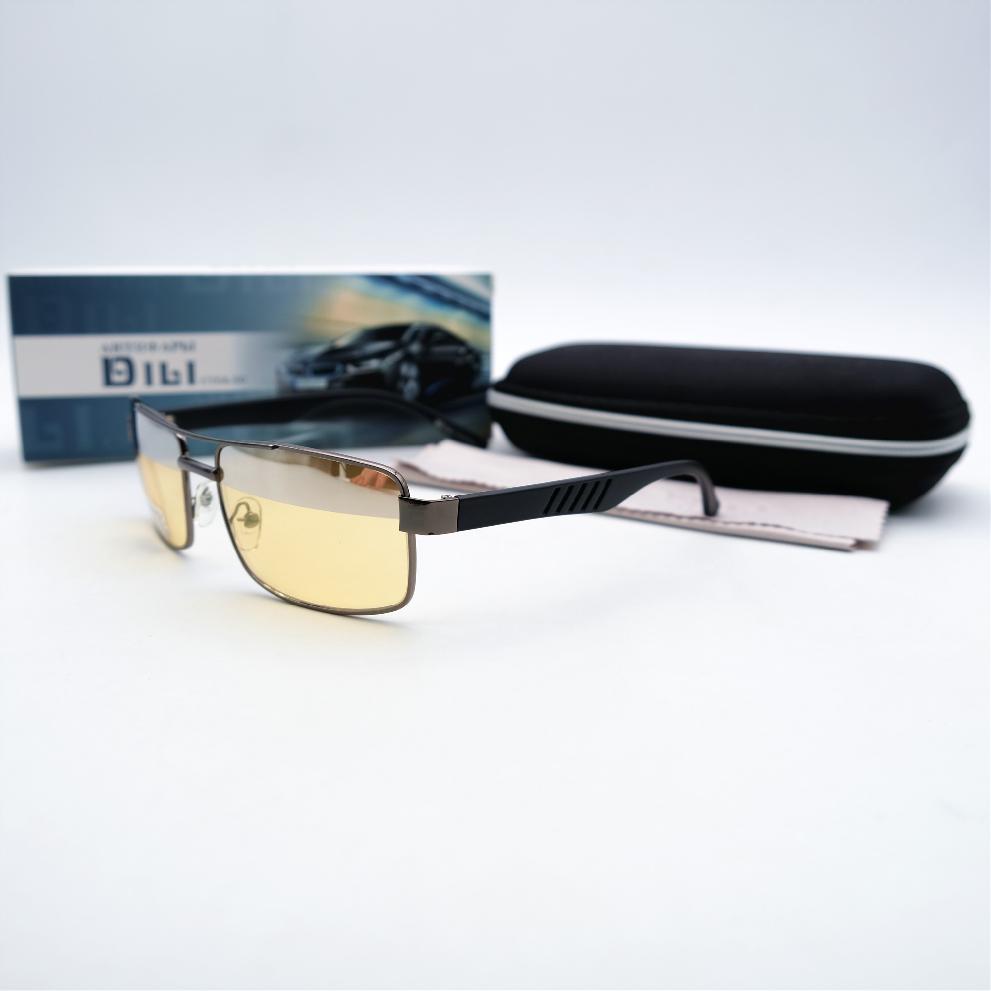  Солнцезащитные очки картинка Мужские DILI Антифары стекло Квадратные 8003-C3 