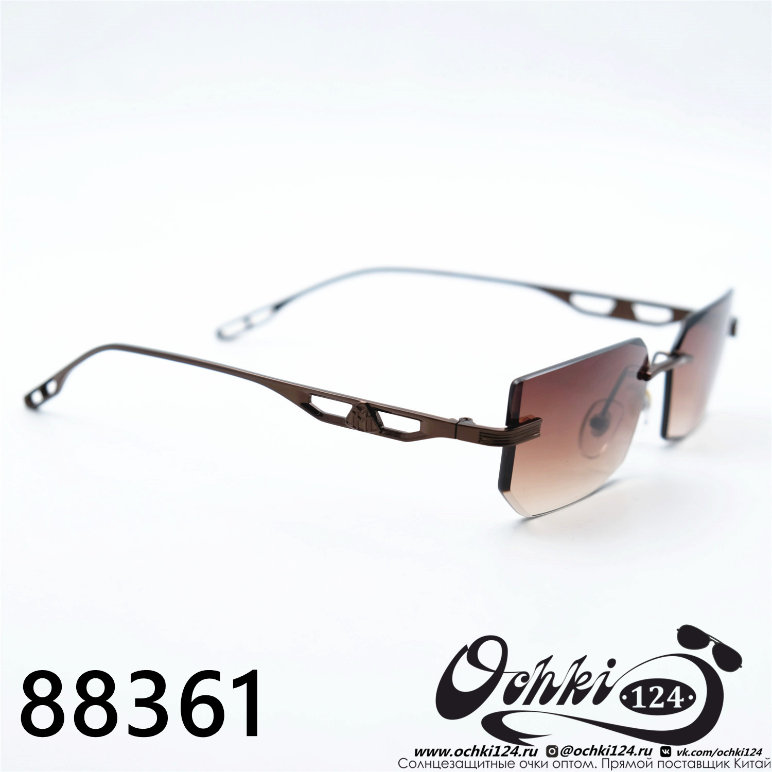  Солнцезащитные очки картинка 2023 Женские Узкие и длиные Disikaer 88361-C10-02 