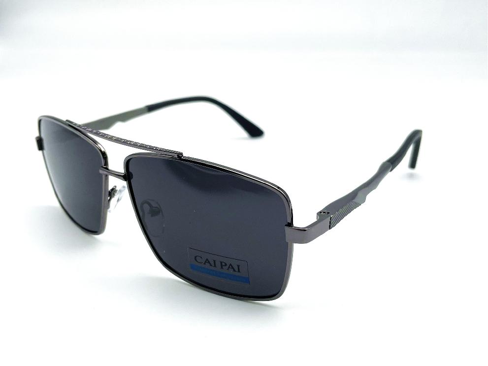  Солнцезащитные очки картинка Мужские Caipai Polarized Квадратные P4008-С2 