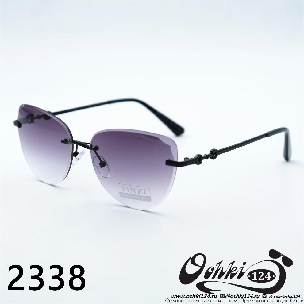  Солнцезащитные очки картинка 2023 Женские Авиаторы YiMei 2338-C9-251 