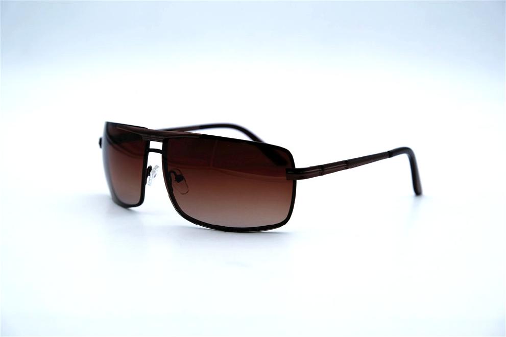  Солнцезащитные очки картинка  Мужские Брендовые Polarized Прямоугольные P9083-CK-1 