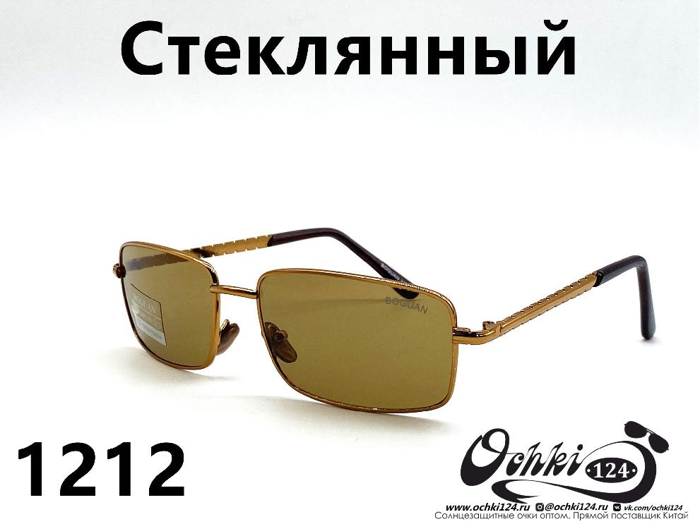  Солнцезащитные очки картинка 2022 Мужские Стеклянные Квадратные Boguan 1212-2 