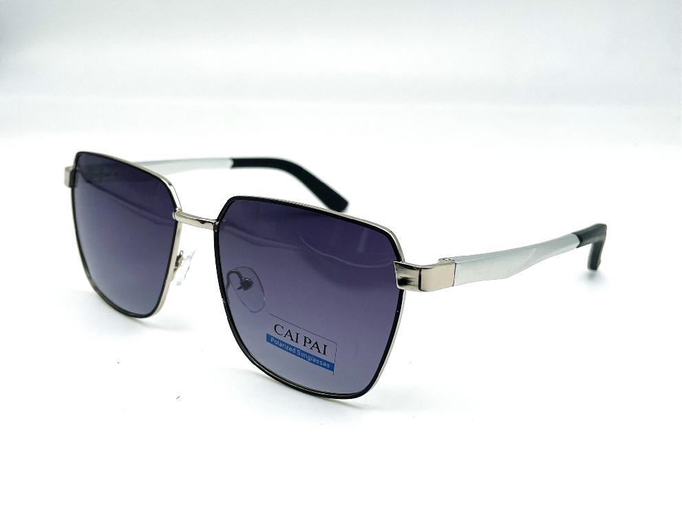  Солнцезащитные очки картинка Мужские Caipai Polarized Квадратные P4006-С3 