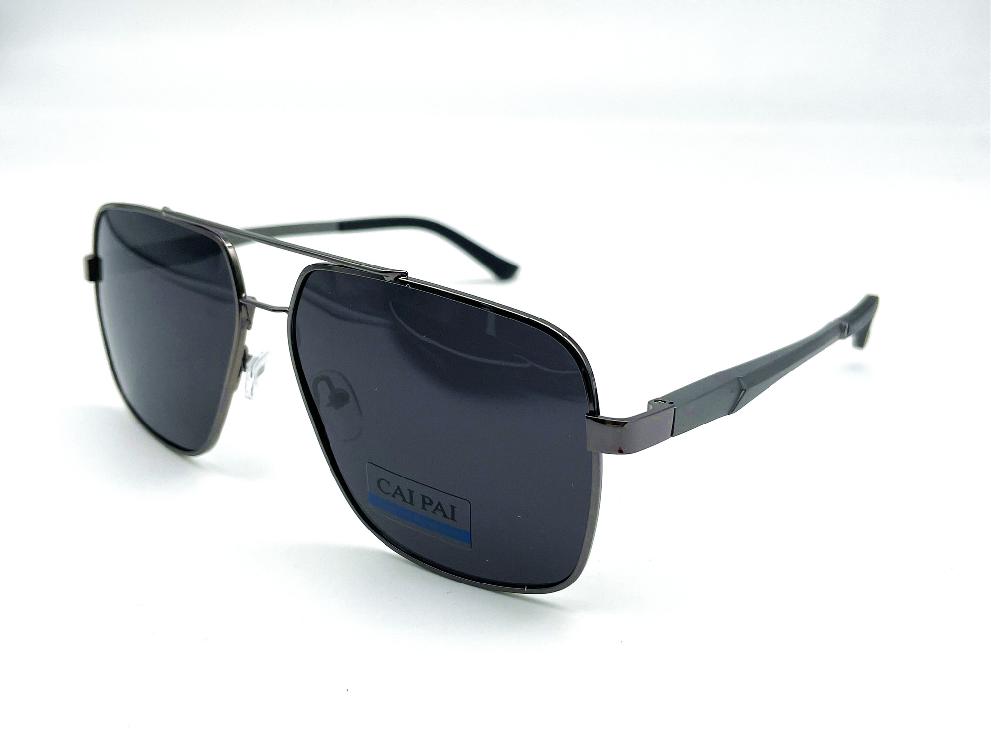  Солнцезащитные очки картинка Мужские Caipai Polarized Квадратные P4009-С2 