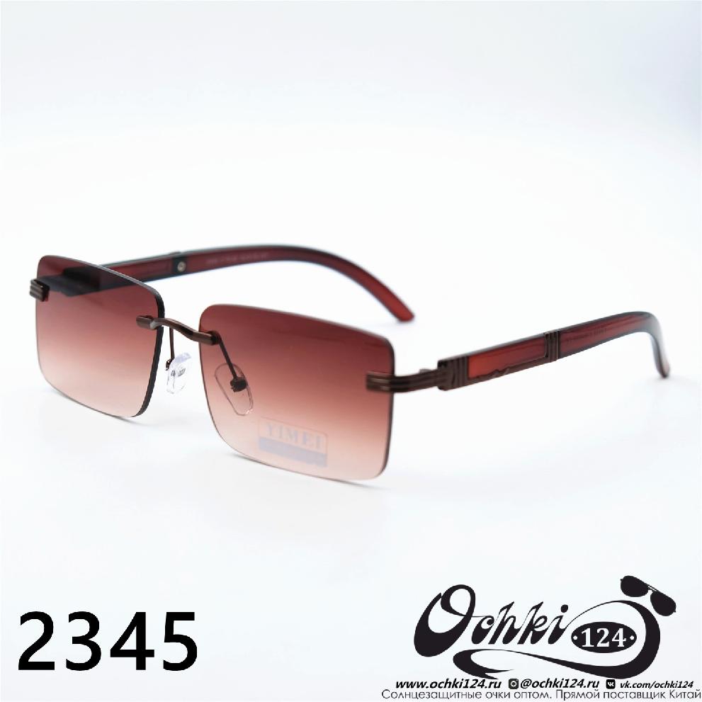  Солнцезащитные очки картинка 2023 Женские Прямоугольные YiMei 2345-C10-02 