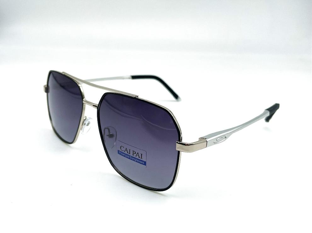  Солнцезащитные очки картинка Мужские Caipai Polarized Квадратные P4003-С4 