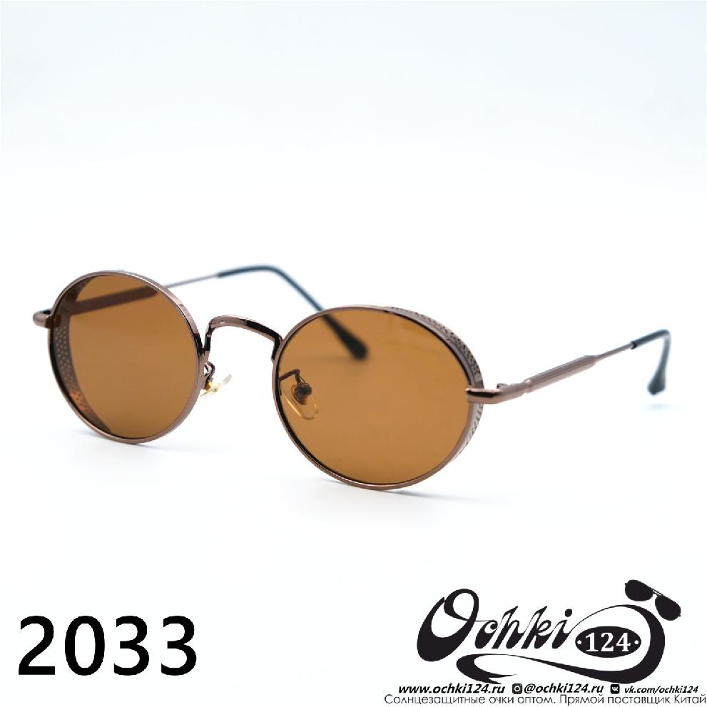  Солнцезащитные очки картинка 2023 Женские Овальные 2023 2033-C2 