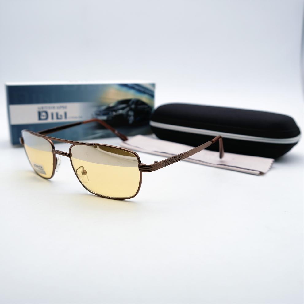  Солнцезащитные очки картинка Мужские DILI Антифары стекло Квадратные 8010-C4 
