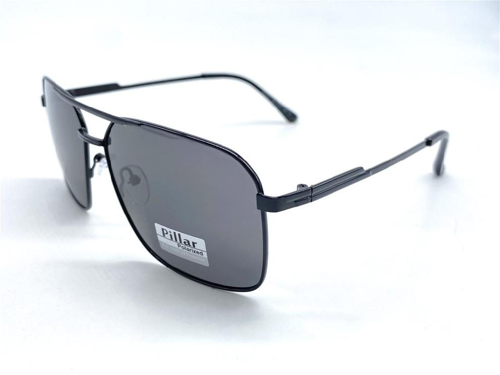  Солнцезащитные очки картинка 2026 Мужские Pillar Polarized Квадратные P6027-C1 