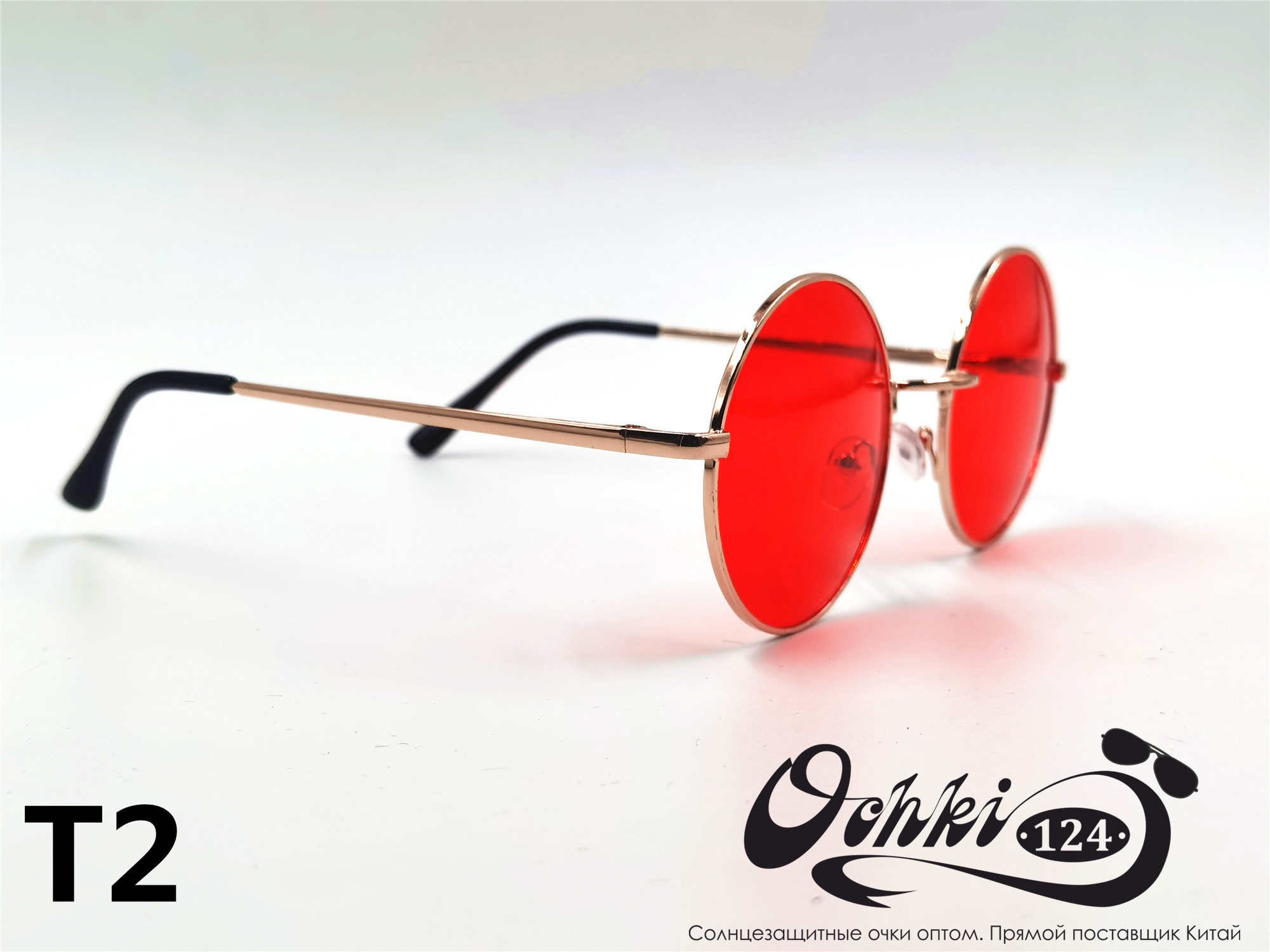  Солнцезащитные очки картинка 2022 Унисекс Пластик Круглые KaiFeng T2-C9 